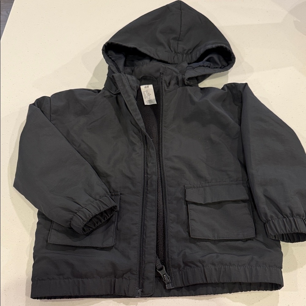 H&M Kids Black Hooded Jacket